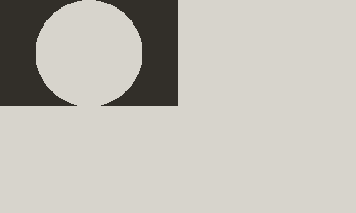 The same circle, but with the colours inverted