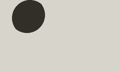An oblong circle