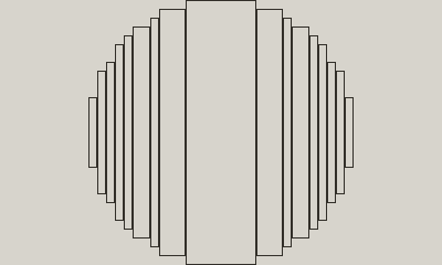 Animation of rectangles filling out the circle